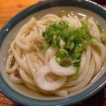 Sanukiudonnorabo - かけうどん（ひやあつ）　意外に麺が多い
