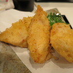 極浄うどん うだま - 2015.7とり天ひやかけとろ玉天トッピング