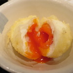 極浄うどん うだま - 2015.7とり天ひやかけとろ玉天トッピング