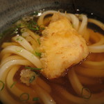 極浄うどん うだま - 2015.7とり天ひやかけとろ玉天トッピング