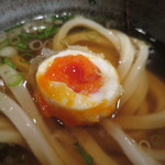 極浄うどん うだま - 2015.7とり天ひやかけとろ玉天トッピング