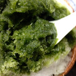 法多山名物だんご企業組合 - 抹茶氷  400円 袋井産の抹茶100%使用 (2015.07現在)