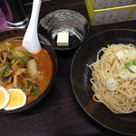 旨辛タンメン 荒木屋 - 五目味噌タンメンのつけ麺Ver バター