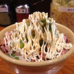 ラーメン 末廣家 - 窯焼きチャーシューめし(デフォルトはマヨ掛け)