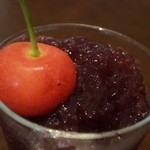 ルナ ソーレ - プチデザート（赤ワインのジュレ）