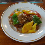 漂香茶館 - 養生ランチコース　牛肉のオイスターソース炒め