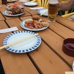 奈良一望 屋上爽快ビアガーデン - 料理はこんな感じ。