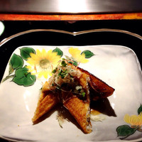 銀座うかい亭 - 穴子と賀茂茄子のグリエ