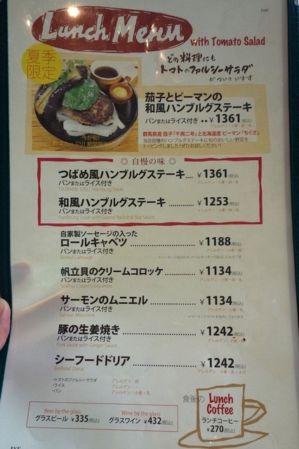 雨の東京駅 By Axis Green つばめグリル 大丸東京店 東京 ハンバーグ 食べログ