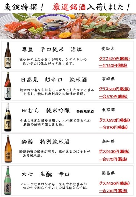 閉店 魚錠 八重洲店 日本橋 居酒屋 食べログ