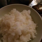 なが田真心ご飯 - ご飯はやや固めの炊きあがり。