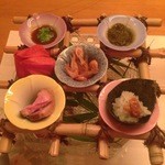 たんたか - ランチ前菜６点。