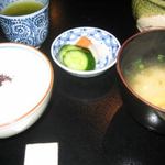 和食もみじ - ご飯・お新香・味噌汁
