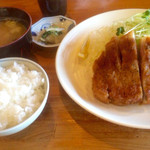 とんかつ ひやま - 特大ロースカツセット2484円