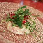 トラットリア・リョウゴク - 天然スズキのカルパッチョ☆