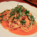 トラットリア・リョウゴク - ズワイガニとズッキーニのタリアテッレ☆