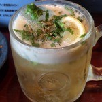 タンドールバル カマルプール - 生パクチーの入ったカクテルビール・・カマルビア