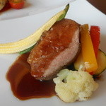 海辺の途中 - 鴨のローストはコーヒーソース