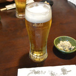 さらしな総本店 - 生ビール（570円）