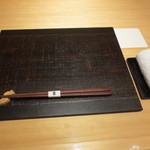 神保町 傳 - テーブルセッティング。