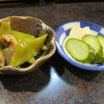 みくに - お新香&小鉢！(2015,07/04)