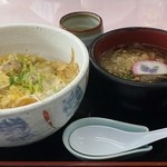 西の屋 - 親子丼ミニそばセット