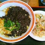 ラーメン王ちゃん - 岩のりラーメン＆半チャーハン