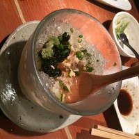 飛騨牛一頭家 馬喰一代 長良本家 - 氷めしかき混ぜたところ