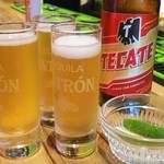 ザ セルベッサ - ライムを搾りテカテで乾杯☆