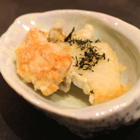 小熊 - ”鮑” と ”このこ” の揚げ物　(2015/06)