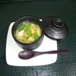 Onomichiyuuzenraku - 8000円コースの三層冷製茶碗蒸し