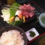 KAZOKU TEI - カルビ定食1200円