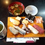 勇鮨 - 2015.7.11。ランチにぎり600円