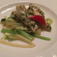 翠林 - 紫蘇とヤリイカと野菜の炒め物
