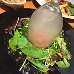 地鶏地酒地野菜 絆～ＫＩＺＵＮＡ～ - 鮮魚カルパッチョ