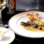 美庵 - 鮑のステーキ　肝を添えて