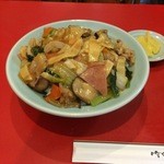万寿園 - 中華丼アップ。