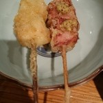 串天ぷら　段々屋 - カレー風味カジキと厚切りベーコン