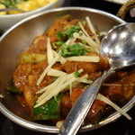南インドの辛いマトンカレー（1530円）
