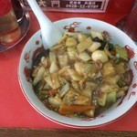 大門 - 中華丼大盛り。