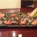 GotZA - ビン長マグロのカルパッチョ大葉ソース