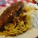 イタリーノ - 本日のランチ・ポークカツと魚のフライ　ライス付き600円