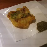 びすとろ希味 - 鱧の天ぷら梅風味 山椒塩添え