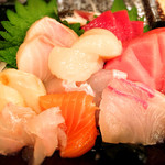 ことぶき亭 - 一人前のお任せ刺し盛り1500円也！