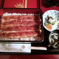 うなぎ割烹 大江戸 - 2本いかだ（きも吸付）ご飯少なめ