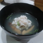 新ばし 星野 - 2015/7 淡路島産鱧しゃぶと中国産松茸のお椀