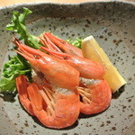 酒とそば まるき - 北海シマエビ