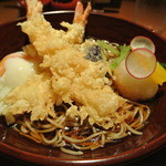 酒とそば まるき - 冷やし天ぷら蕎麦