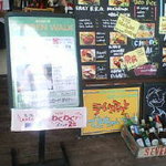 写真付きのメニュー看板