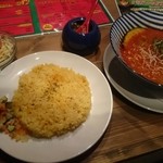 スープカリーバグース - ホロホロチキンのカレー (ランチセット)